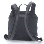 Gucci GG Canvas Leather Backpack Shoulder Bag Black — view 3
