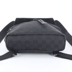 Gucci GG Canvas Leather Backpack Shoulder Bag Black — view 6