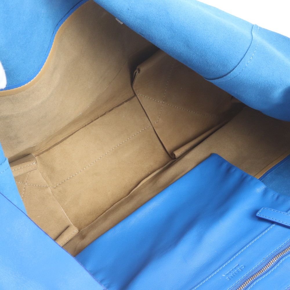 Celine Horizontal Cabas Bicolor Leather Tote Shoulder Business — view 7