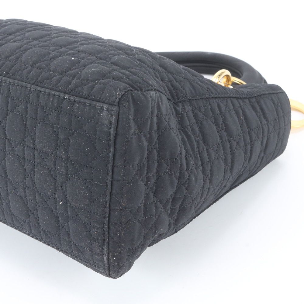 Dior Cannage Lady Leather Handbag Black — view 4