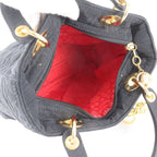 Dior Cannage Lady Leather Handbag Black — view 7