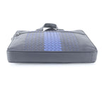 Bottega Veneta Intrecciato Leather Business Briefcase Black — view 5
