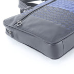 Bottega Veneta Intrecciato Leather Business Briefcase Black — view 6