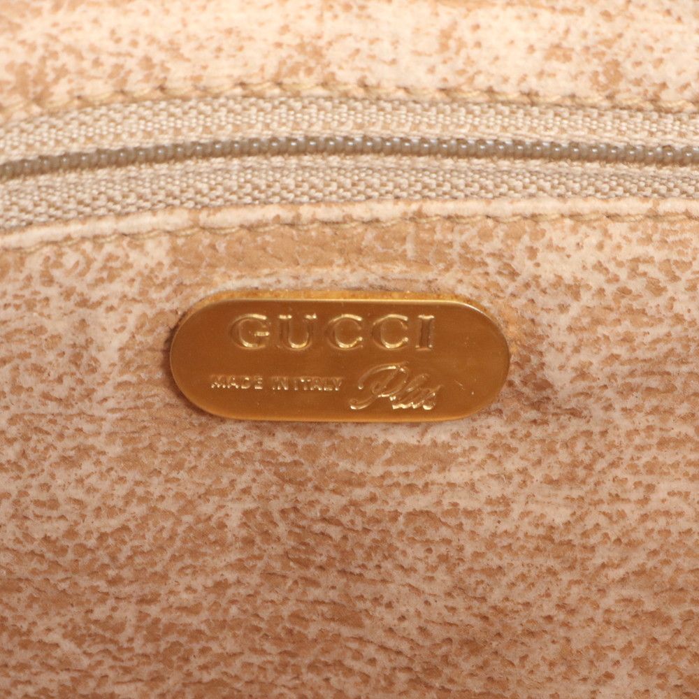 Gucci Vintage GG Plus Leather Boston Bag Tote Carry — view 9