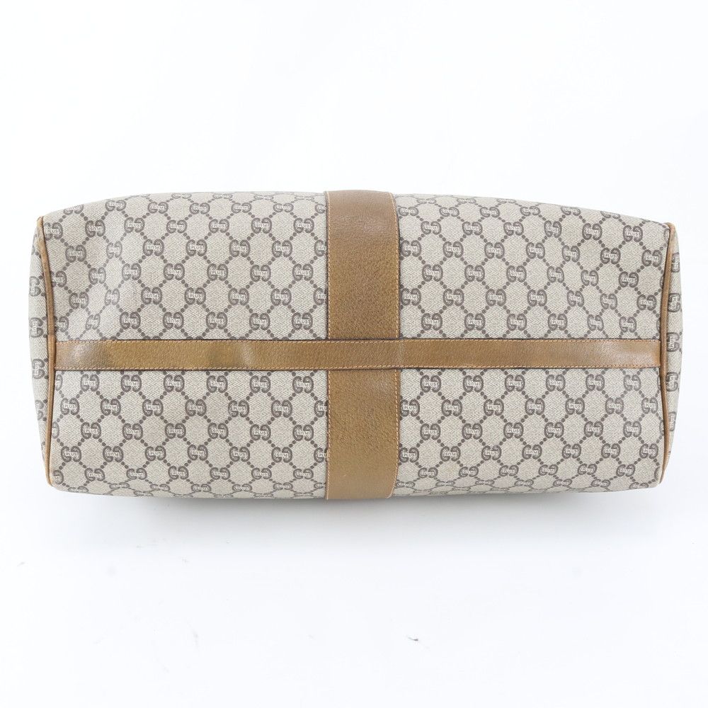 Gucci Vintage GG Plus Leather Boston Bag Tote Carry — view 5