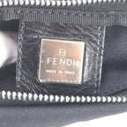 Fendi FF Logo Mamma Bucket Leather Shoulder Bag Hand Black — view 8