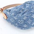 Louis Vuitton Monogram Denim Pochette Barre 2-Way Shoulder Bag Hand — view 7