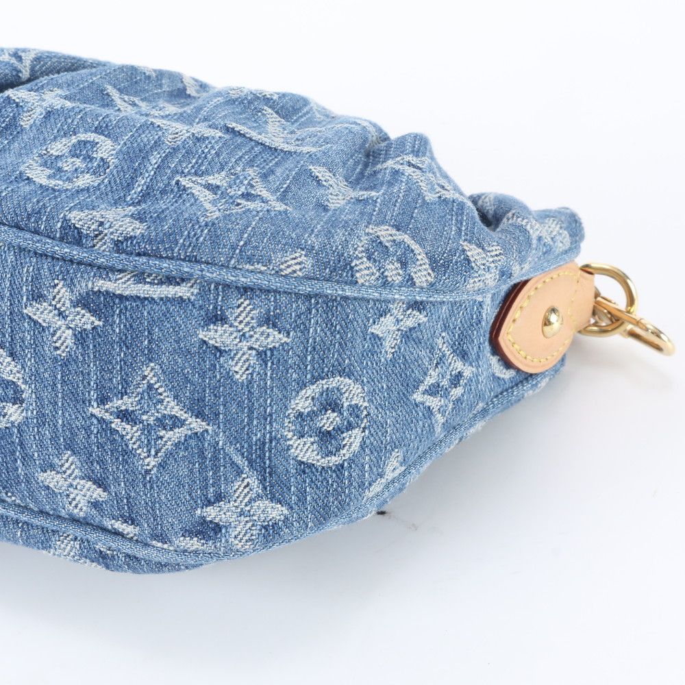 Louis Vuitton Monogram Denim Pochette Barre 2-Way Shoulder Bag Hand — view 5