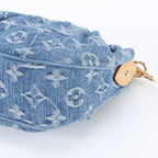 Louis Vuitton Monogram Denim Pochette Barre 2-Way Shoulder Bag Hand — view 5