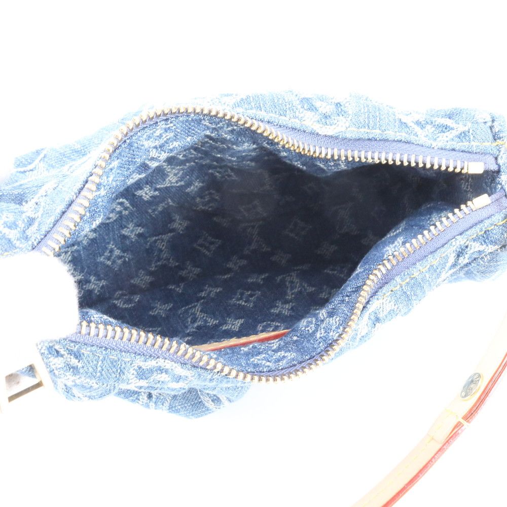 Louis Vuitton Monogram Denim Pochette Barre 2-Way Shoulder Bag Hand — view 9