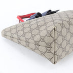 Gucci GG Supreme Ribbon Motif Leather Handbag Tote — view 6