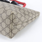 Gucci GG Supreme Ribbon Motif Leather Handbag Tote — view 4
