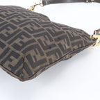 Fendi Zucca Leather Nylon Shoulder Bag Crossbody Messenger Business Tote — view 4