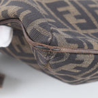 Fendi Zucca Leather Nylon Shoulder Bag Crossbody Messenger Business Tote — view 9