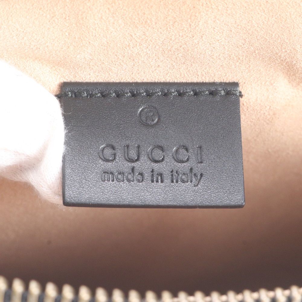 Gucci Ghost Leather Clutch Pouch Business Black — view 9