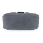 Fendi Mamma Bucket FF Leather Canvas Shoulder Bag Hand Gray — view 5