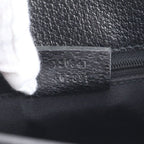 Gucci GG Canvas Leather Shoulder Bag Crossbody Hand Tote Black — view 9