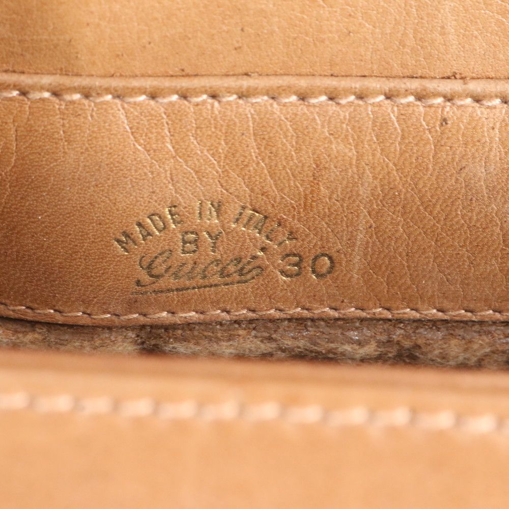Gucci Micro GG Leather Canvas Shoulder Bag Crossbody — view 9