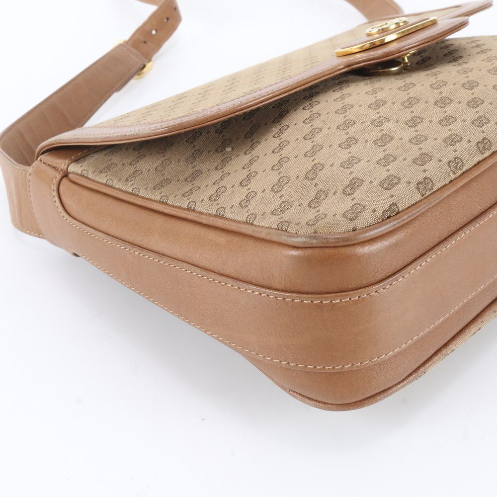 Gucci Micro GG Leather Canvas Shoulder Bag Crossbody — view 6