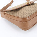 Gucci Micro GG Leather Canvas Shoulder Bag Crossbody — view 6