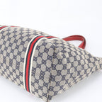 Gucci GG Canvas Leather Tote Shoulder Hand — view 5