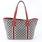 Gucci GG Canvas Leather Tote Shoulder Hand — view 3