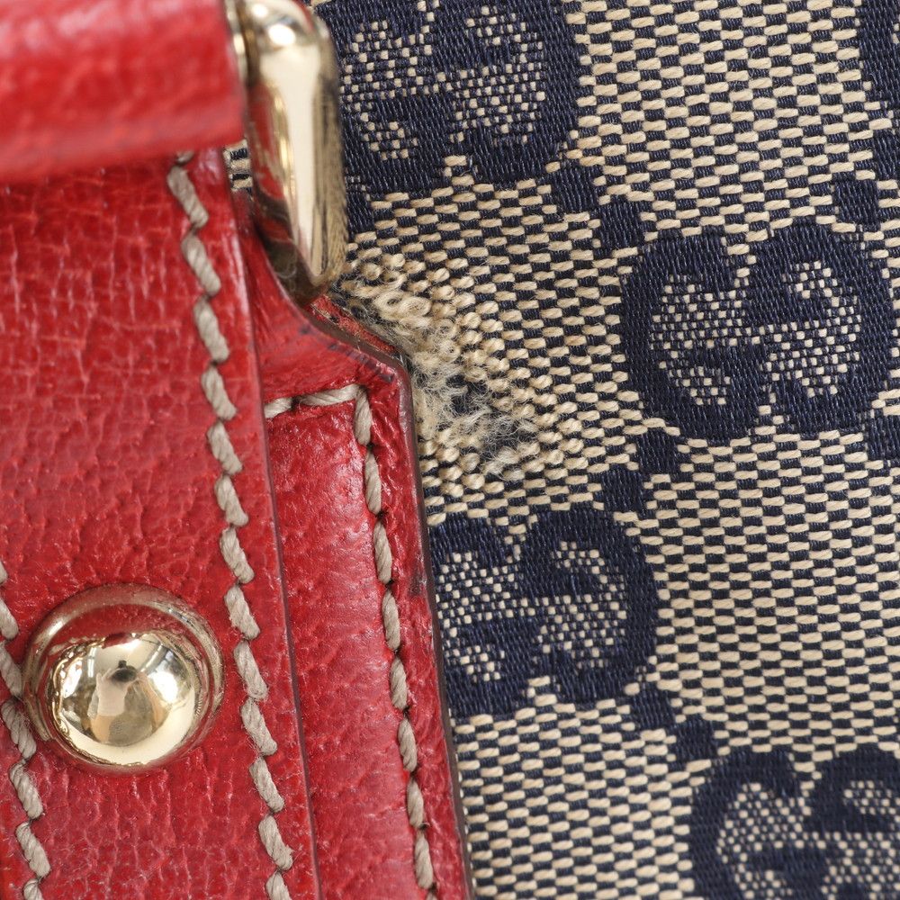 Gucci GG Canvas Leather Tote Shoulder Hand — view 8