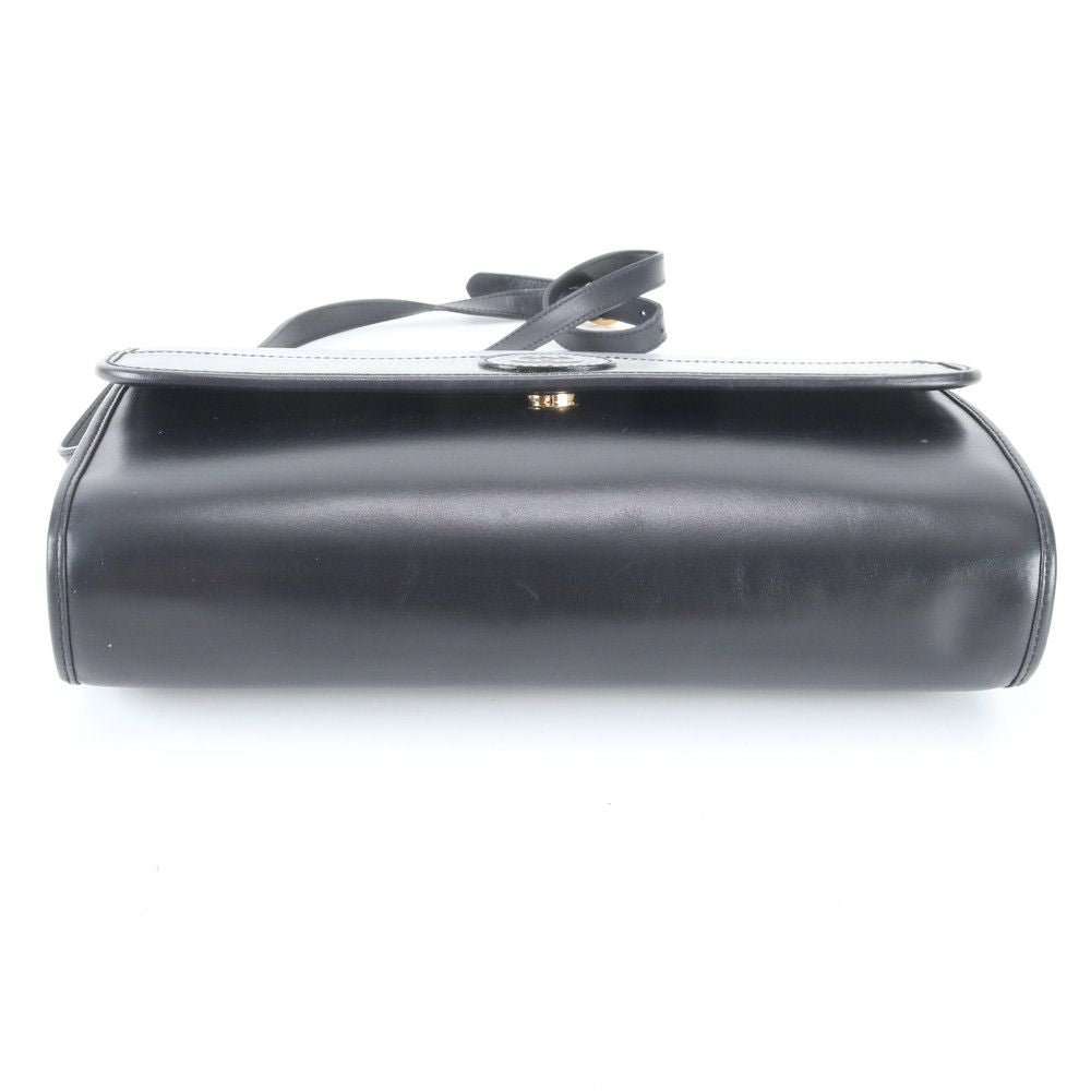 Gucci Interlocking Leather Shoulder Bag Crossbody Black — view 5