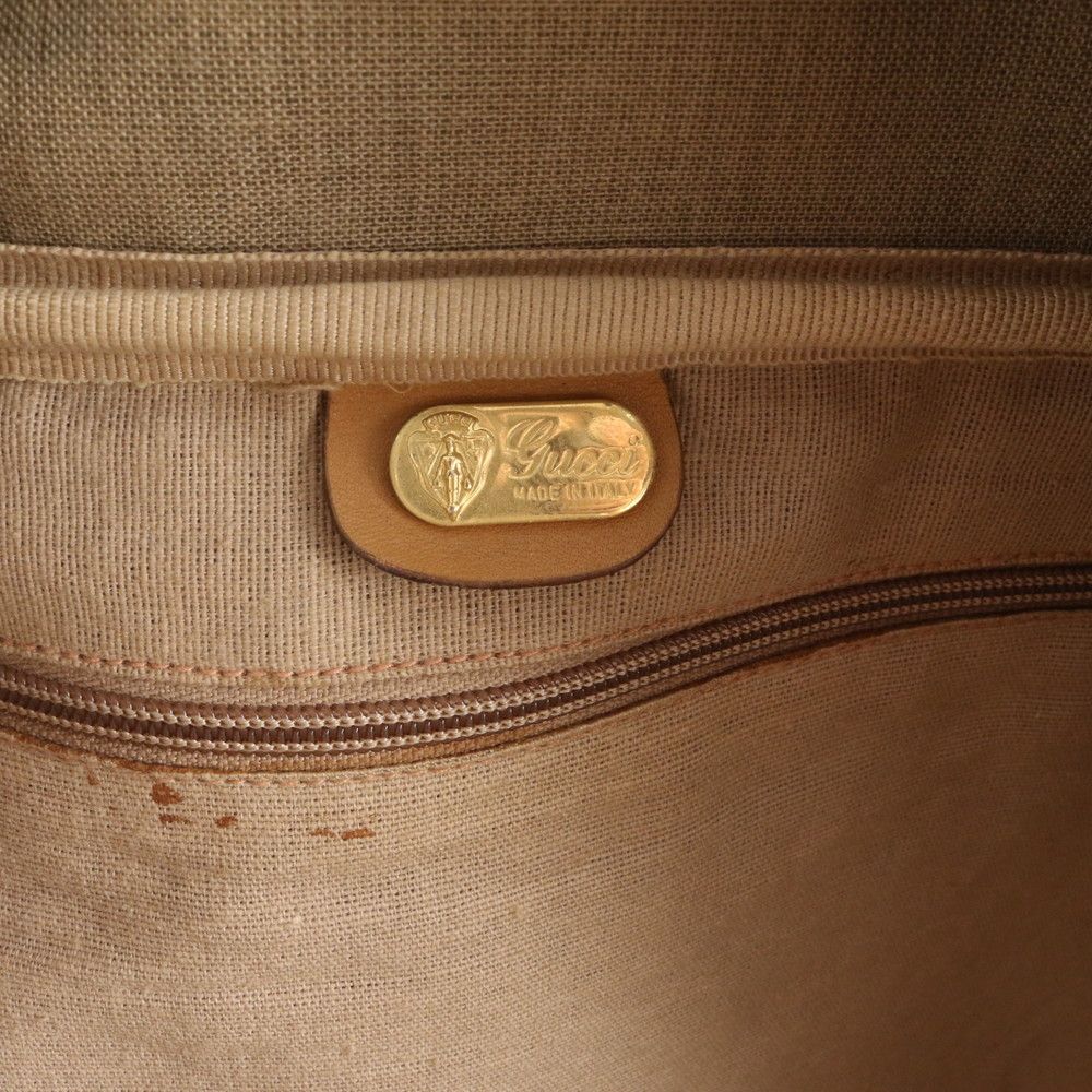 Gucci Micro GG Sherry Line Leather Boston Bag Tote — view 9