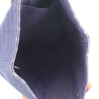 Hermes Amedaba GM Leather Canvas Tote Shoulder Navy — view 7