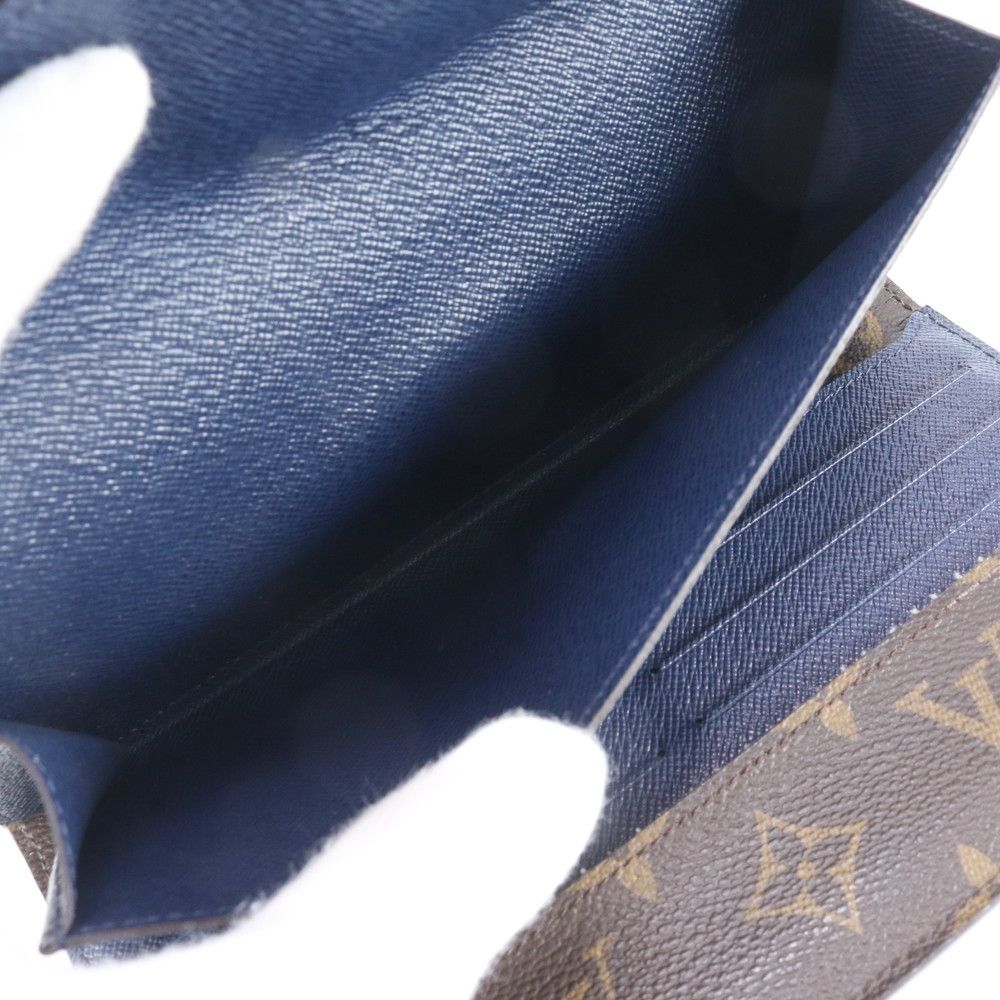 Louis Vuitton Monogram Epi Portefeuille Marie le Long Andigo Blue Wallet — view 7