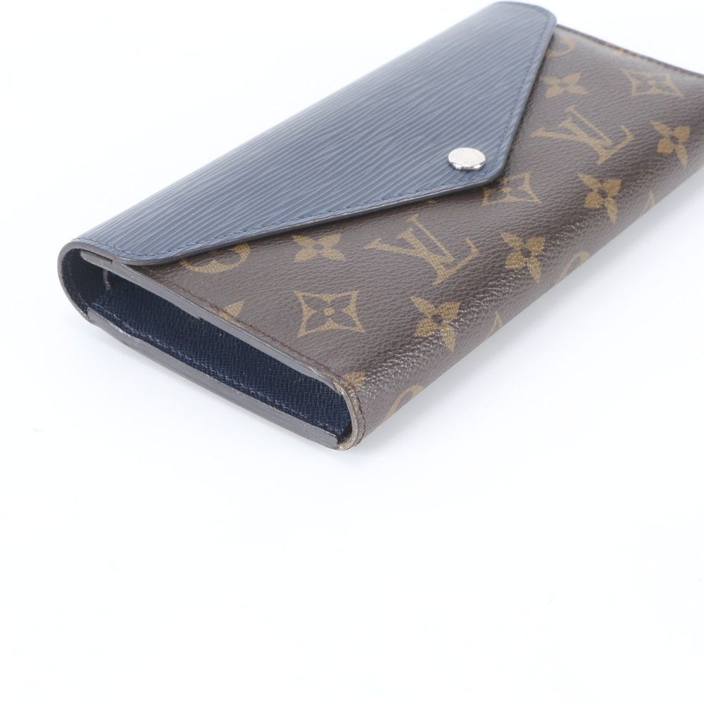Louis Vuitton Monogram Epi Portefeuille Marie le Long Andigo Blue Wallet — view 5
