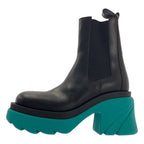 Bottega Veneta Flash Ankle Boots Side Gore 39 Black Green — view 2