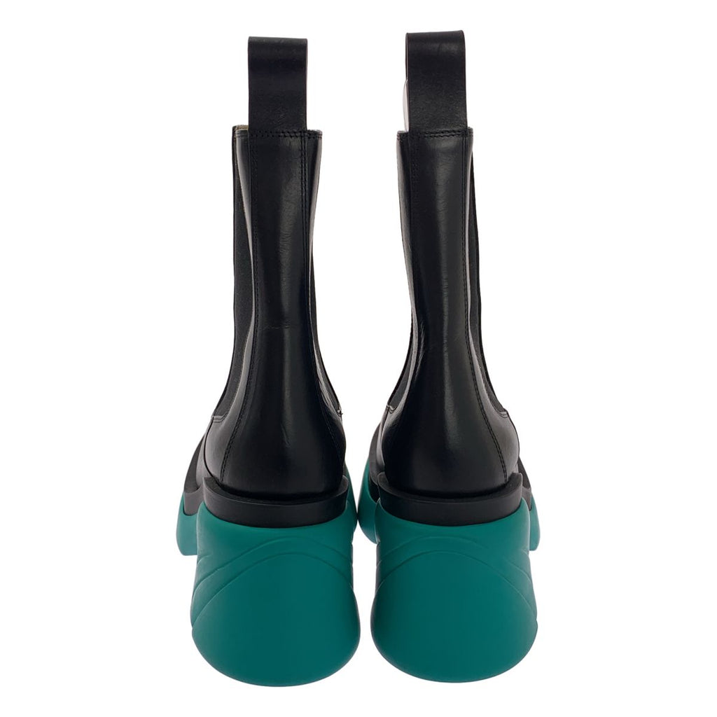 Bottega Veneta Flash Ankle Boots Side Gore 39 Black Green — view 3