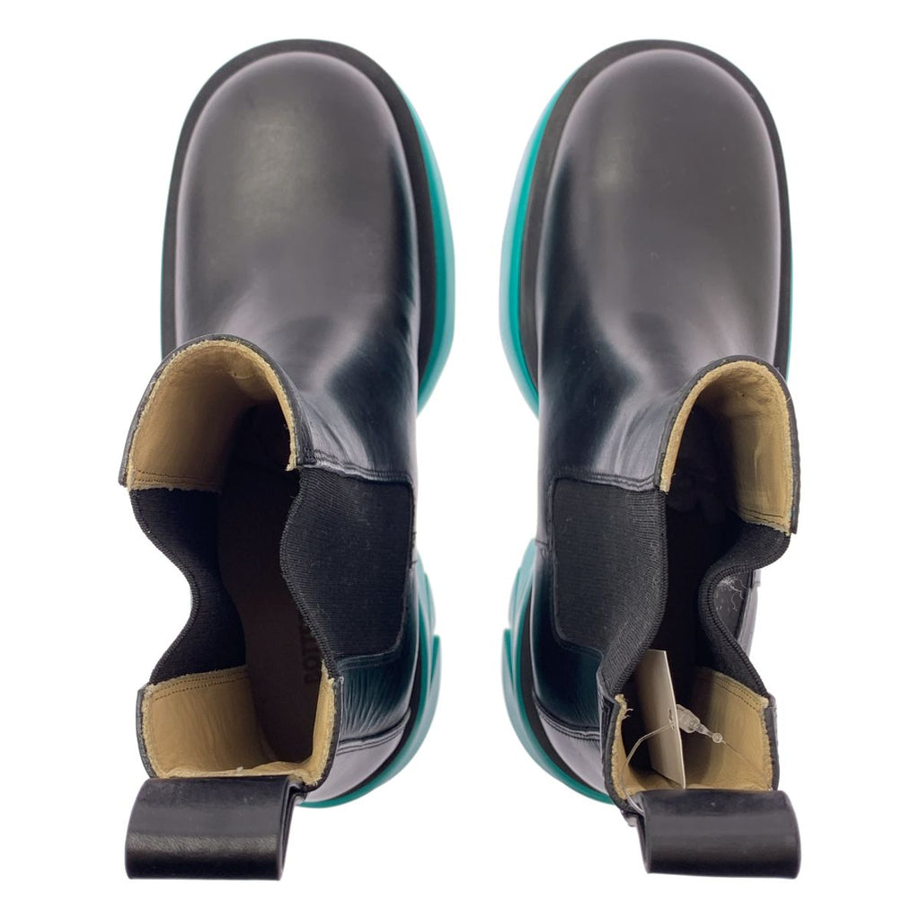 Bottega Veneta Flash Ankle Boots Side Gore 39 Black Green — view 4