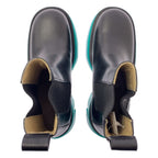 Bottega Veneta Flash Ankle Boots Side Gore 39 Black Green — view 4