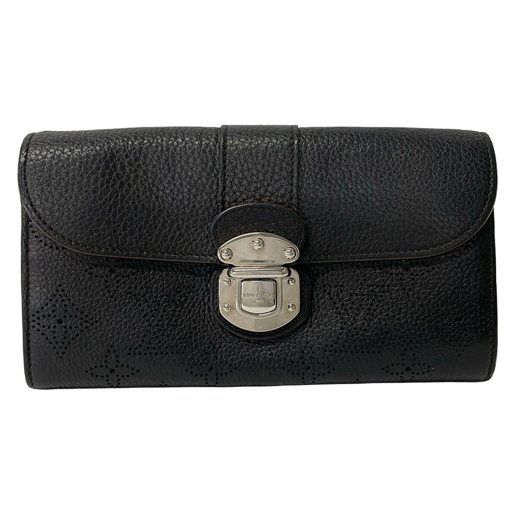 Louis Vuitton Wallet Mahina Portefeuille Iris Noir