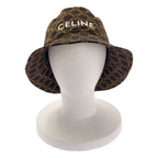 Celine All Over Triomphe Logo Bucket Hat S Brown — view 2