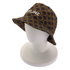 Celine All Over Triomphe Logo Bucket Hat S Brown