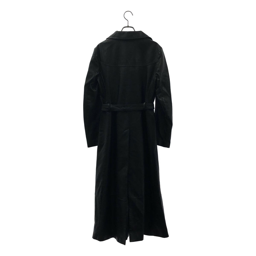 Celine Leather Belted Chesterfield Black Shoulder — view 5