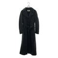 Celine Leather Belted Chesterfield Black Shoulder