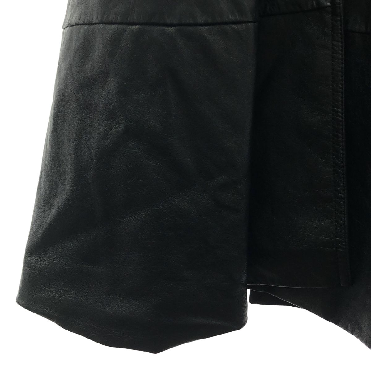 Celine Leather Belted Chesterfield Black Shoulder — view 3