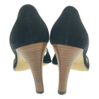 Gucci Suede Leather Sandals 38c Black — view 3