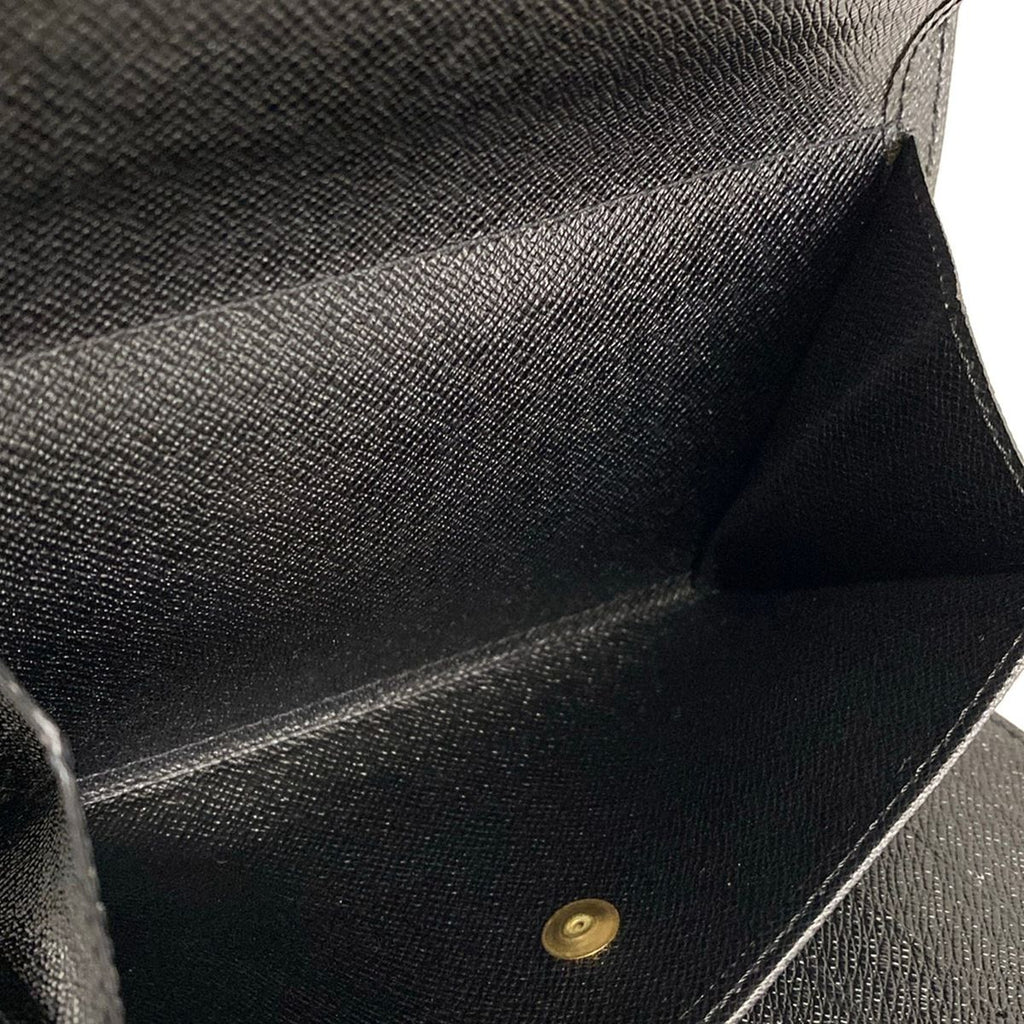 Louis Vuitton Trifold Wallet Epi Porte Tresor Loue Tuy Papier Noir Leather — view 4