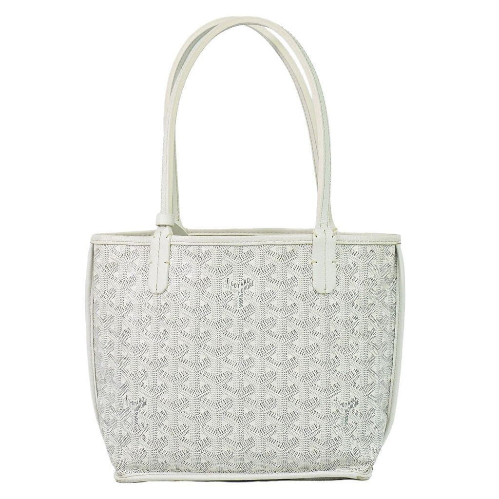 Goyard Anjou Mini Reversible Tote White