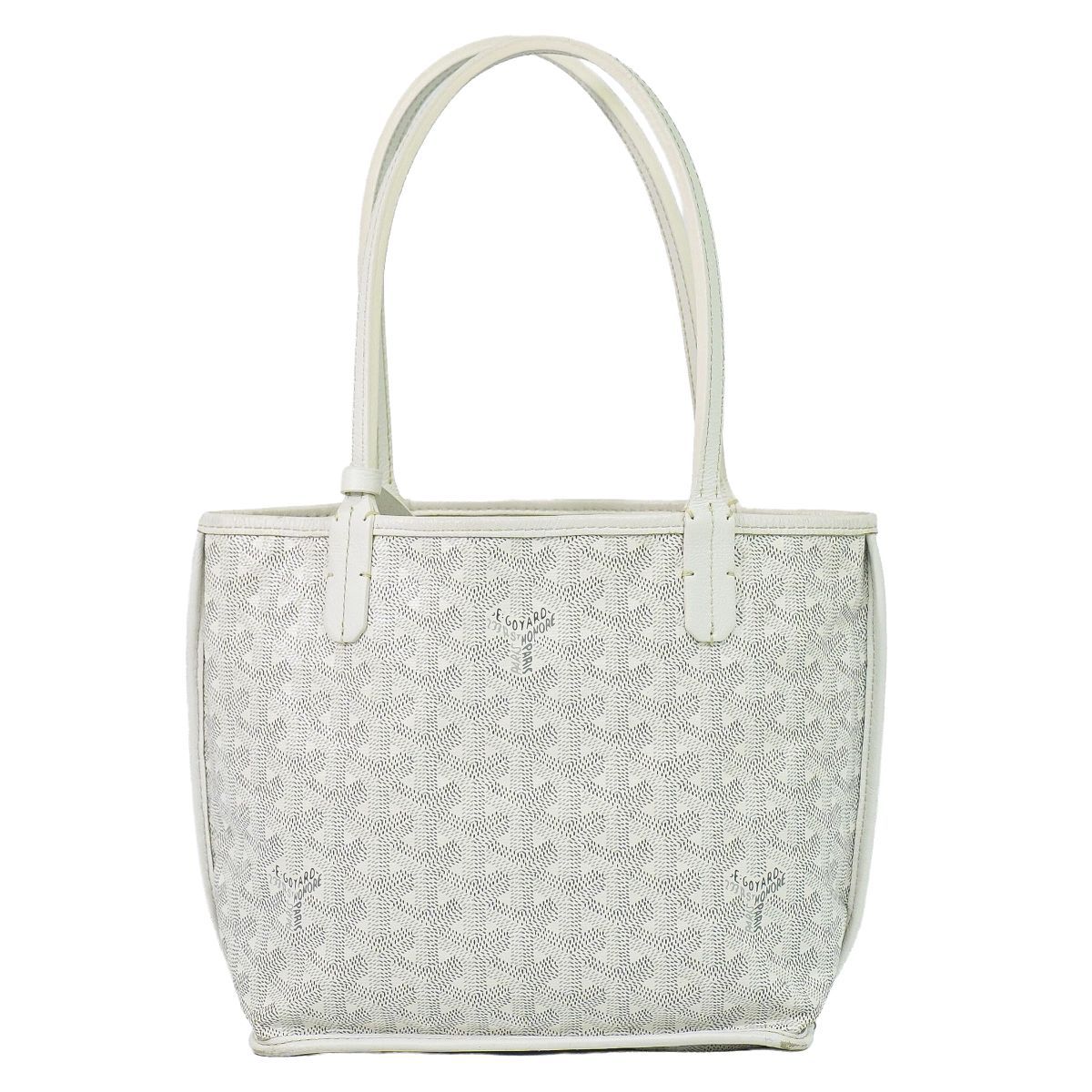Goyard Anjou Mini Reversible Tote White