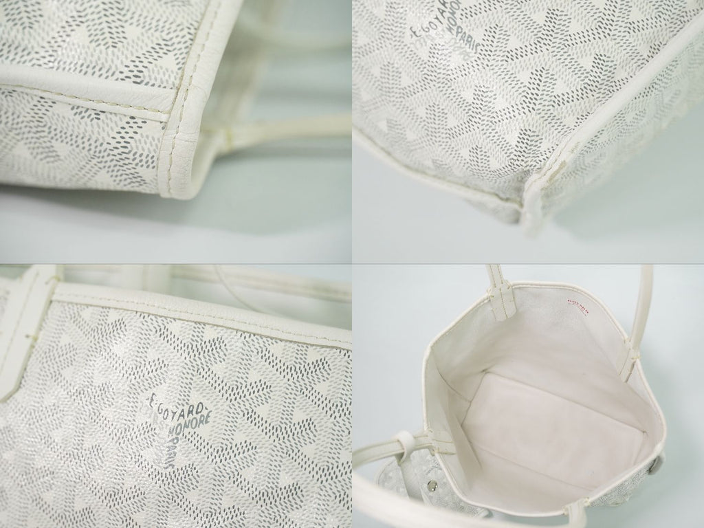 Goyard Anjou Mini Reversible Tote White — view 7