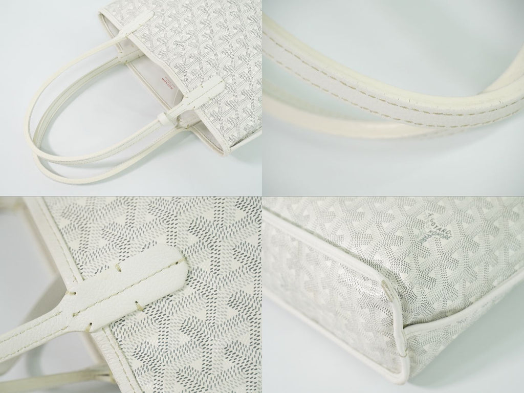 Goyard Anjou Mini Reversible Tote White — view 6