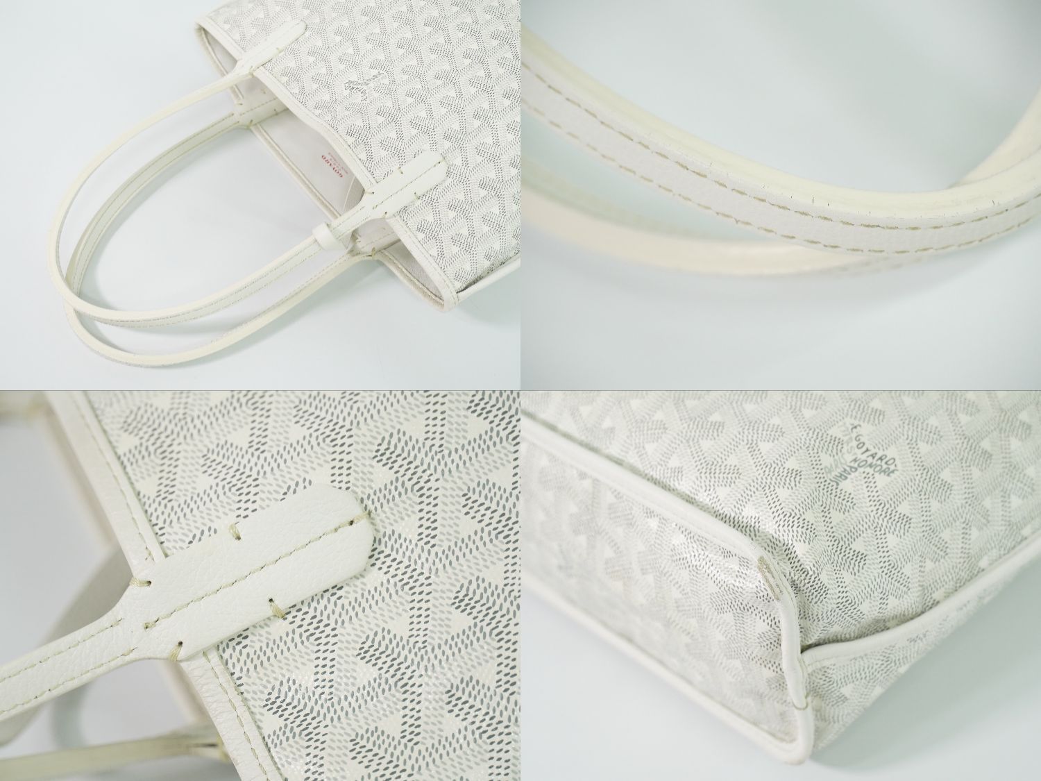 Goyard Anjou Mini Reversible Tote White — view 6
