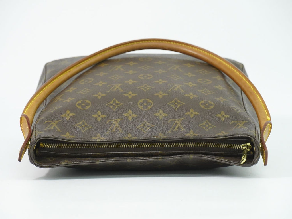Louis Vuitton LV Looping GM Monogram Shoulder Bag Brown — view 5